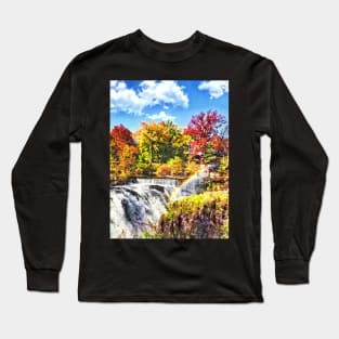 Paterson NJ - Rainbow Over Paterson Great Falls Long Sleeve T-Shirt